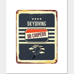 sky diving db coopers Posters and Art